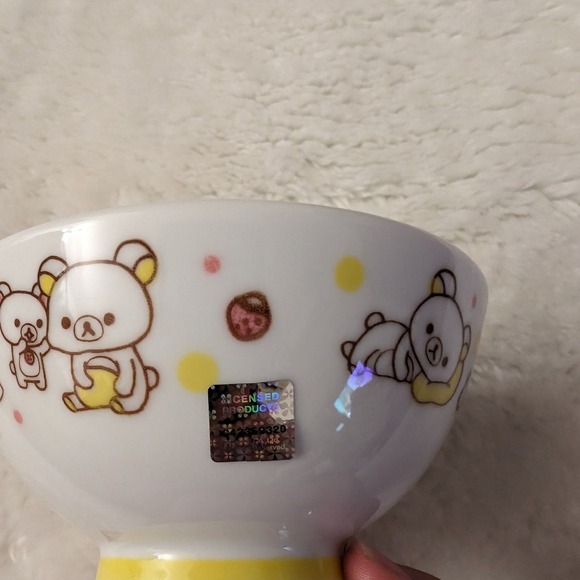 New 4" Rilakkuma Ceramic Rice Bowl - Picture 7 of 10